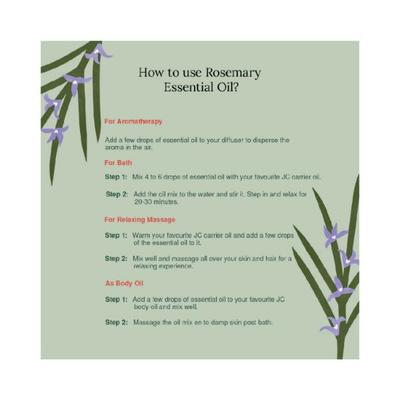 Juicy Chemistry 100% Organic Rosemary Essential Oil / 0.34oz 10.0 ml - Essential Oils