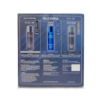 Mocemsa Deo Gift Pack - Noir And Mystic And Studd 450 ml - Men Perfumes (Edt/Edp)