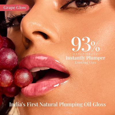 RAS Luxury Skincare Super Plump Lip Oil Gloss - Grape Glow 9 ml - Lip Glosses