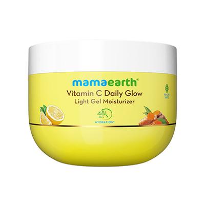 Mamaearth Vitamin C Daily Glow Light Gel Moisturizer with Vit C Turmeric for Skin Brightening 200 gm - Face Moisturizers