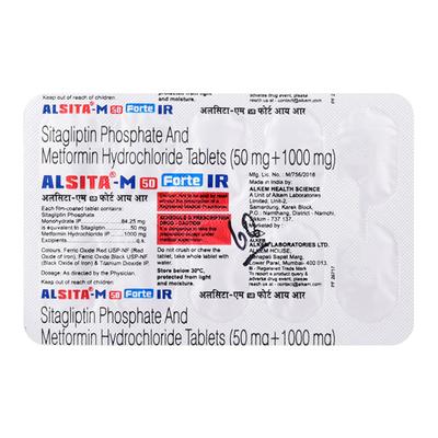 ALSITA M 50 FORTE IR Tablet 10's - Diabetes-Ant
