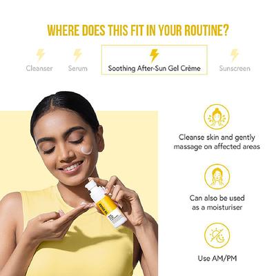 UV Squad Soothing After-Sun Gel Creme with Allantoin 60 gm - Face Sunscreen