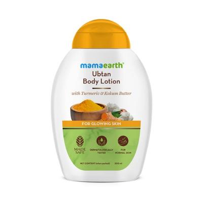 Mamaearth Ubtan Body Lotion with Turmeric & Kokum Butter for Glowing Skin 200 ml - Face Moisturizers