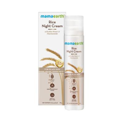 Mamaearth Rice Night Cream for Clear Skin With Rice Water & Niacinamide for Glass Skin 50 gm - Face Moisturizers