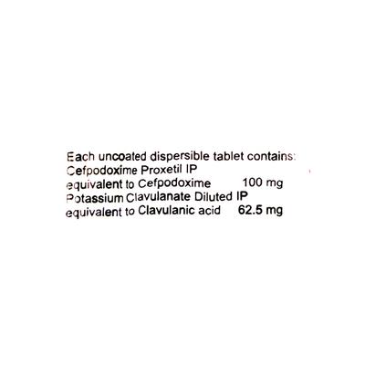 Zedocef CV DT 100mg Tablet 6'S - Bacterial Infections-Cep