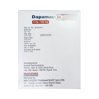 DAPAMAC M 5/500mg Tablet 15's - Diabetes-Ant