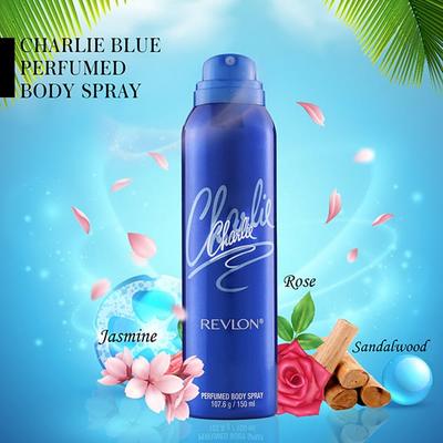 Revlon Charlie Perfumed Body Spray - Blue 150 Ml - Deodorants/Roll-Ons