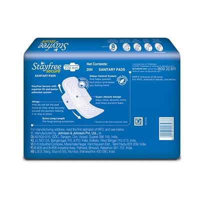 Stayfree Secure Wings (XL) 20's - Sanitary Napkins