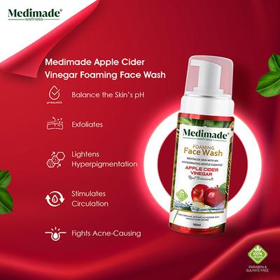 Medimade Apple Cider Vinegar Face Wash 160 ml - Face Wash & Cleansers