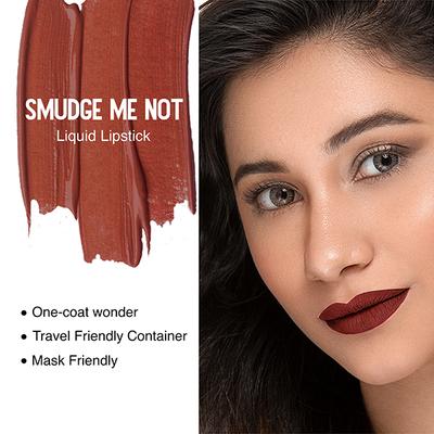 Sugar Cosmetics Smudge Me Not Liquid Lipstick - 21 Aubergine Queen 4.5ml - Liquid Lipsticks