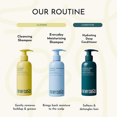 Fix My Curls Cleansing Shampoo for Curly, Wavy, Frizzy Hair Clarifying Shampoo with Anti-Dandruff, and Itchy Scalp Solution 100 gm - Dry Shampoos & Conditioners