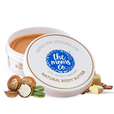 The Moms Co. Body Butter with Shea and Cocoa Butter, Sea Buckthorn and Rosehip Oils Soothes Itchy, Stretching Skin 24Hrs 100gm - Body Butter