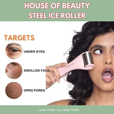 House of Beauty Steel Ice Roller-Puffy Eyes, Redness, Pimples,Digital Eyes Stress Reduction 1's - Massagers