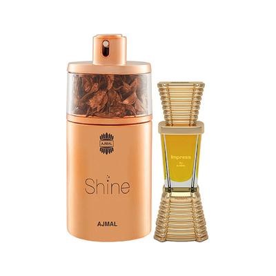 Ajmal Shine EDP Floral Powdery Perfume And Impress Concentrated Perfume Oil Citrus 85 ml - Perfumes (Edt/Edp)