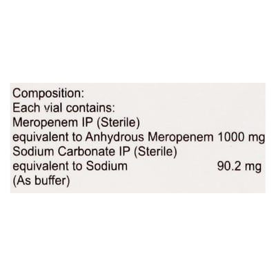 MEROHUGE 1gm Injection 1's - Bacterial Infections-OBL