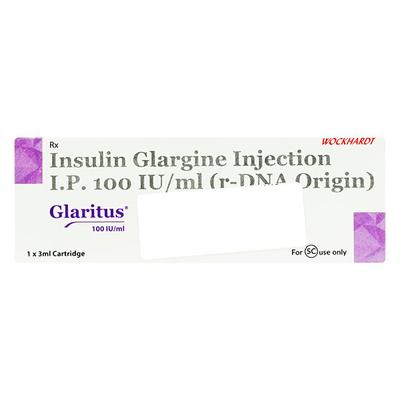 Glaritus 100IU Cartridge 1X3ml - Diabetes-Ins
