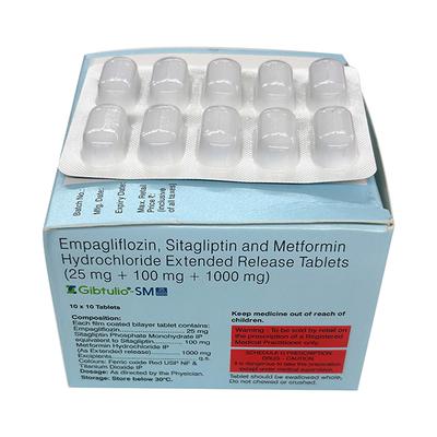 GIBTULIO SM 25/1000 Tablet 10's - Diabetes-Ant