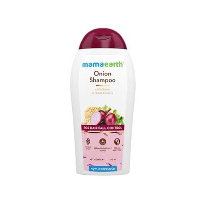 Mamaearth Onion Shampoo with Onion and Plant Keratin for Hair Fall Control 180 ml - Shampoos