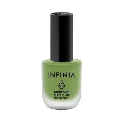 Infinia Green Single Coat Matte Nail Polish Creamy Fern M05 12 ml - Nail Polish