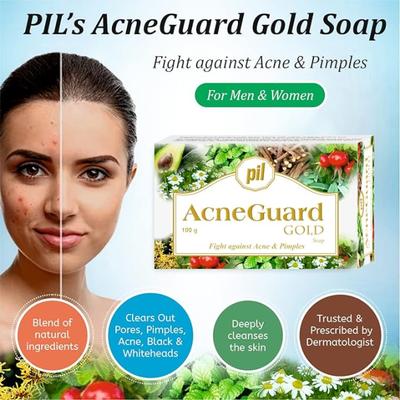 Acneguard Gold Soap (Pack Of 4 X 100 g) 1's - Soaps