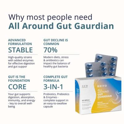 Briyo All Around Gut Guardian Capsules 30's - Digestive Health
