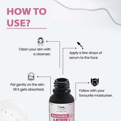 Tnw -The Natural Wash 10% Niacinamide + 1% Zinc Pca Serum, Minimize Pores, Even Skin Tone 30 ml - Face Gels