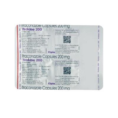 Itralase 200mg Capsule 7'S - Fungal Infections-Anf
