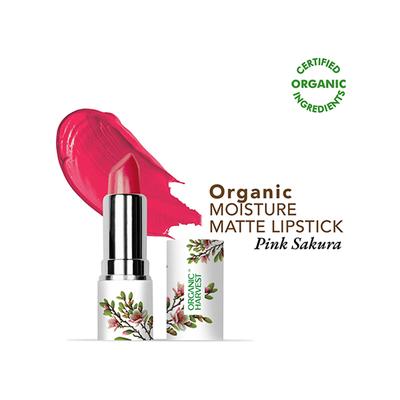 Organic Harvest Moisture Matte Lipstick - Pink Sakura 4 gm - Lipsticks