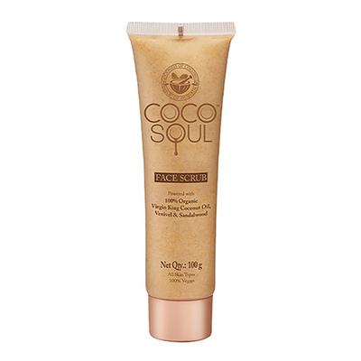 Coco Soul Face Scrub -With Coconut & Ayurveda- Paraben & Sulphate Free 100gm - Face Scrubs