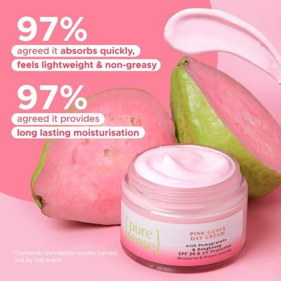 PureSense Pink Guava Day Cream with Pomegranate & Bengkoang with SPF 20 & UV protection Face Moisturizer 60 ml - Day Cream