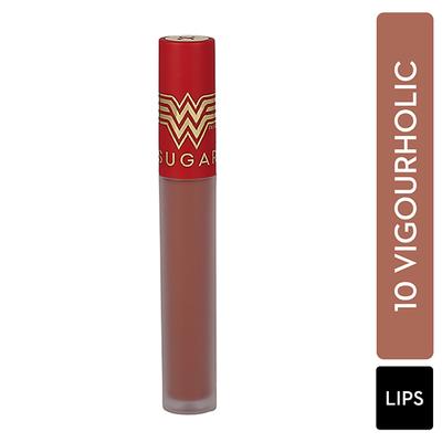 SUGAR Cosmetics X Wonder Woman 24 - Hr Lip Lacquer - 10 Vigourholic 3.5 ml - Lipsticks