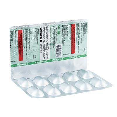 ESOMEFOL IT Capsule 10's - Ulcer/Reflux/Flatulence-Aaa