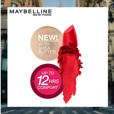 Maybelline New York Color Sensational Creamy Matte Lipstick, 690 Siren in Scarlet 3.9 gm - Lipsticks