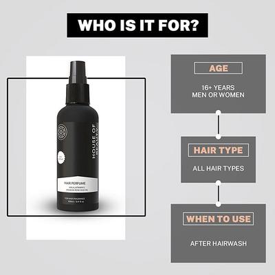 House of Beauty Hair Perfume with Oud For Hair Strengthening, Thickening & Growth 100ml - Hair Sprays & Mists