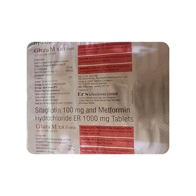 GLURA M XR FORTE Tablet 15's - Diabetes-Ant