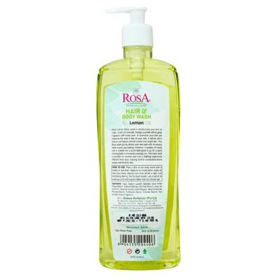 Rosa Hair & Body Wash - Lemon 500 ml - Shower Gels & Body Wash