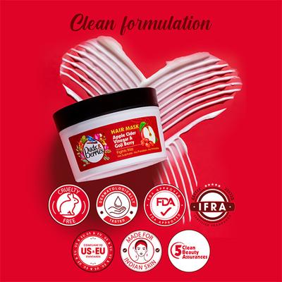 Buds & Berries Apple Cider Vinegar and Goji Berry Hair Masks 200 ml - Hair Masks & Packs