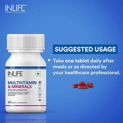 Inlife Multivitamin & Minerals Tablet 60's - Multi-Vitamins