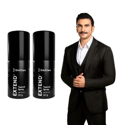 Bold Care Extend Delay Spray (Pack of 2 x 20 gm) - Men Deodorants/Roll-Ons