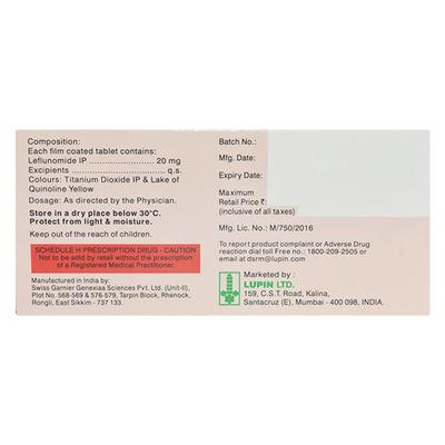 LEFUTOID 20mg Tablet 10's - Gout