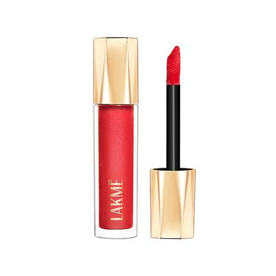 Lakme Glitterati Lip Glaze 101 Scarlet Spritzer 5 ml - Lip Glosses