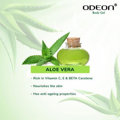 ODEON Aloe Vera Body Gel 300ML, Paraben & Allergen Free - Face Gels