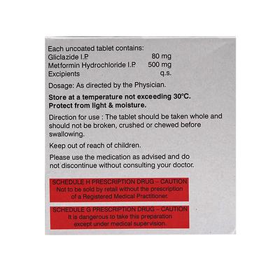 GLUCONORM Z 80mg Tablet 15's - Diabetes-Ant