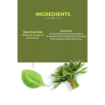 Organic Harvest Vitamin B Face Wash with Spinach & Niacinamide Skin 100gm - Face Wash & Cleansers