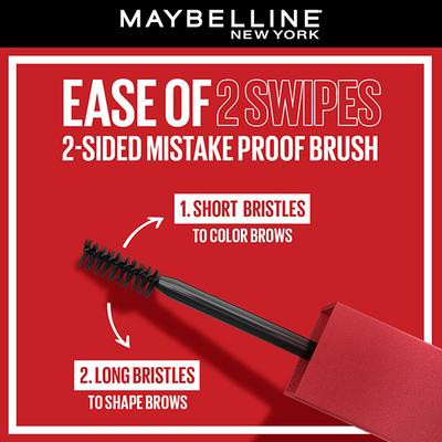 Maybelline Tattoo Brow 3 Day Styling Brow Gel Medium Brown Semi-Permanent Tinted Eyebrow Gel 6 ml - Eyebrow Pencils & Enhancers