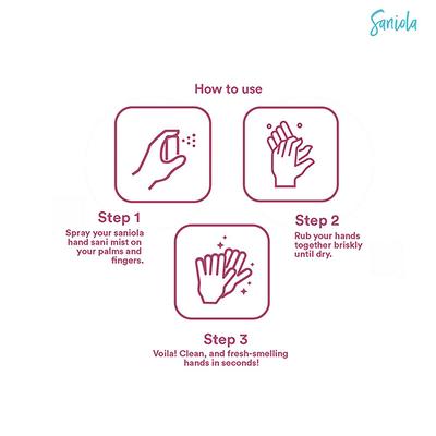 Saniola Hand Sani Floral Bomb 38 ml - Hand Sanitizer