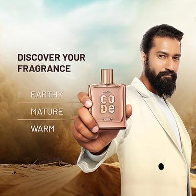 Wild Stone Code Terra Eau De Parfum, Fragrance Perfume for Men 100ml - Men Perfumes (Edt/Edp)