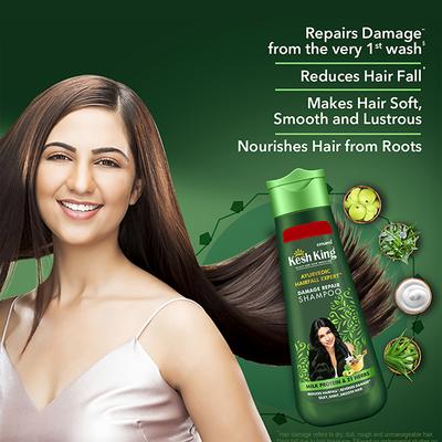 Emami Kesh King Ayurvedic Hairfall Expert Damage Repair Shampoo 600ml - Shampoos
