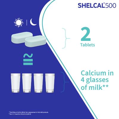 Shelcal-500 Tablet 15's - Calcium And Minerals