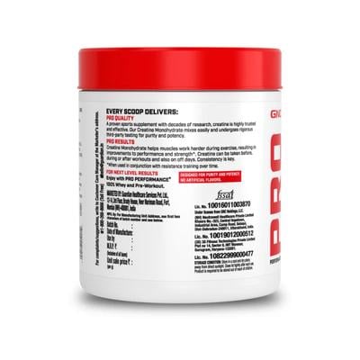 GNC Pro Performance Creatine Monohydrate 3000 mg Powder - Unflavored 250 gm - Workout Essentials